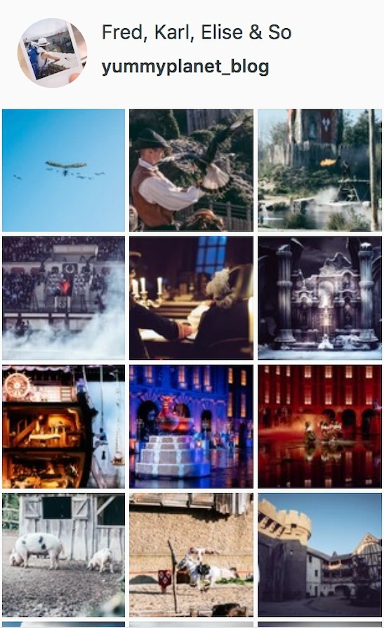 Yummy Planet | photos sur Instagram du Puy du Fou