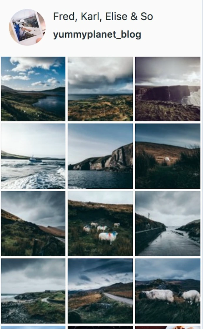 Yummy Planet | photos sur Instagram de l'Irlande